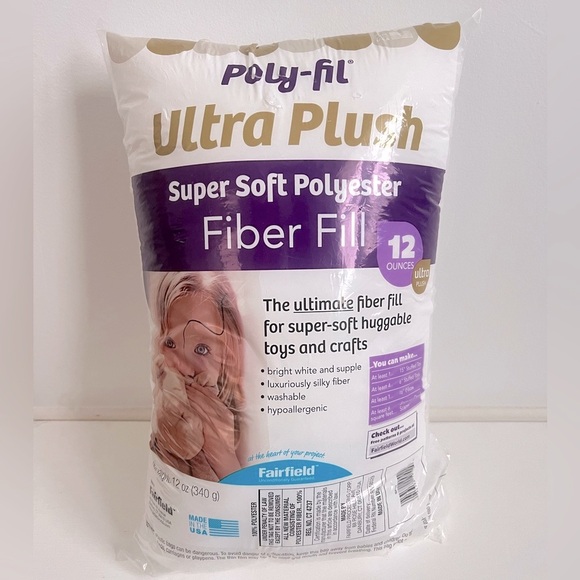 Poly-fil Ultra Plush Super Soft Polyester Fiber Fill 12oz. - Picture 1 of 7
